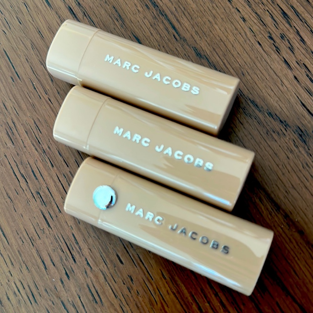 Marc Jacobs New Nudes lot of 3 lipsticks (In The Mood, Moody Margot, Role Play)
